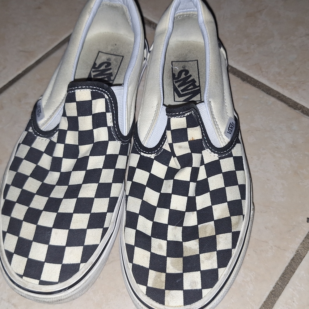 Vans Checkered Slip-On Shoes (No Offers)